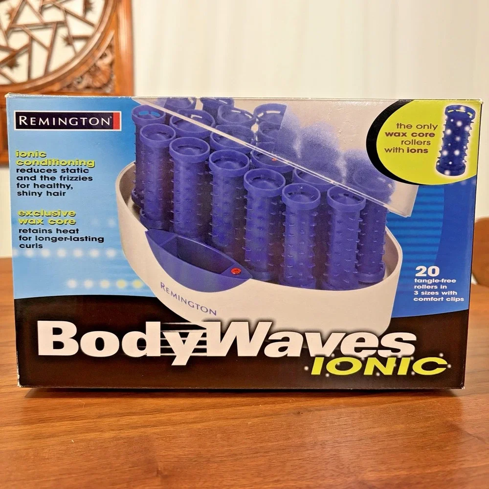 Remington Body Waves Ionic Hot Rollers WAX CORE Pageant H1080i Curlers & Clips